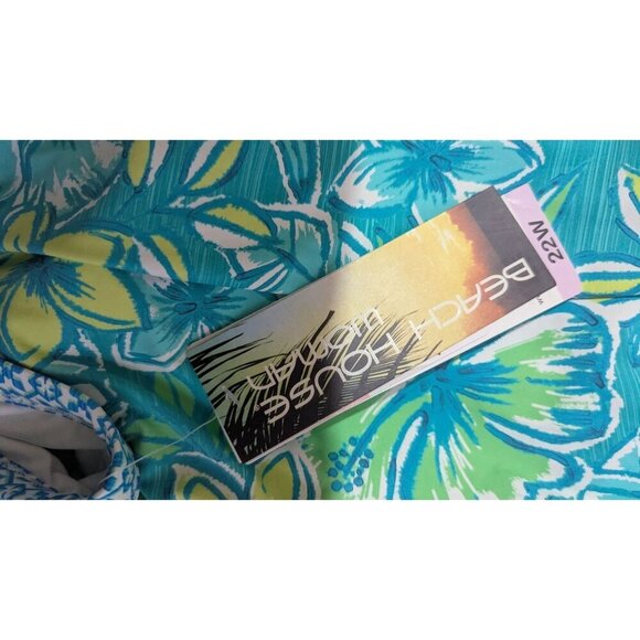 Beach House Woman 22W Tropical Floral Tankini Top Multicolor  Swimwear NWT - Picture 7 of 8